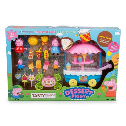 Set de joaca carut pentru copii cu figurine si accesorii din plastic multicolor