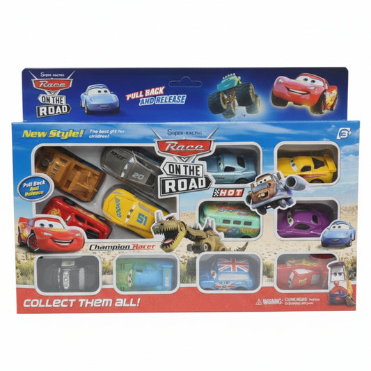 Set de Jucării Mașinuțe vesele, Multicolor, Colecție Interactivă, Plastic