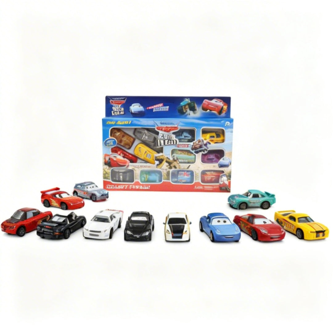 Set de Jucării Mașinuțe vesele, Multicolor, Colecție Interactivă, Plastic
