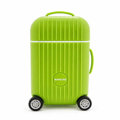 Set de Manichiură Profesional cu Husă Troller Verde – Kit Portabil pentru Îngrijirea Unghiilor