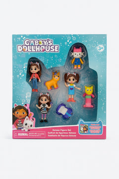 Set Deluxe Figurine Gabby house , 6 Personaje Colectie, Jucarie Copii 29x25.5 cm, Model Colorat Inspirat Din Serial