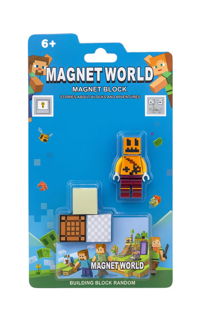 Set Figurina Magnetica MagnetWorld , Building Block Random (6+ ani)