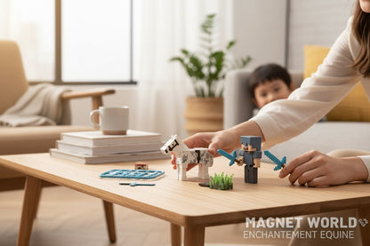 Set Figurina Magnetica MagnetWorld , Building Block Random (6+ ani)