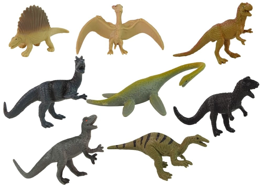 Set figurine dinozauri in pahar cu capac figurina, 12 piese, jucarie copii