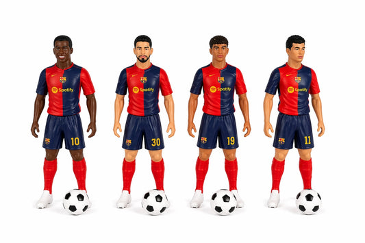 Set Figurine Fotbaliști 24 cm – cu Mingi de Fotbal și Suporturi