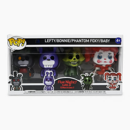 Set Figurine Horror Five Nights , Colectie Speciala cu 4 Personaje Iconice 38x15.5 cm
