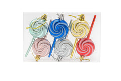 Set Globuri Craciun Acadea Multicolore 6 buc Ornament Brad Candy, 17.5x12cm