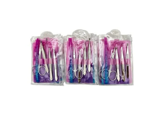 Set ingrijire manichiura 4 piese inox, Boutique Beauty, calitate superioara, Kit complet pentru ingrijire,