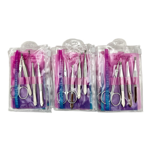 Set ingrijire manichiura 4 piese inox, Boutique Beauty, calitate superioara, Kit complet pentru ingrijire,
