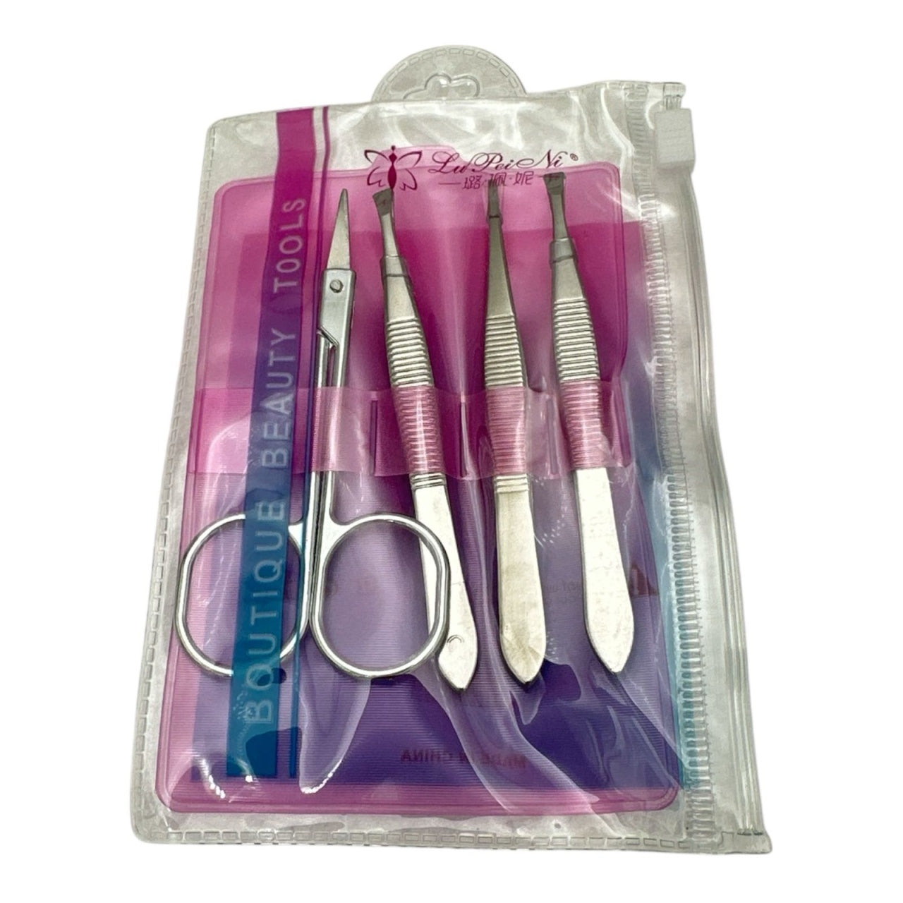 Set ingrijire manichiura 4 piese inox, Boutique Beauty, calitate superioara, Kit complet pentru ingrijire,