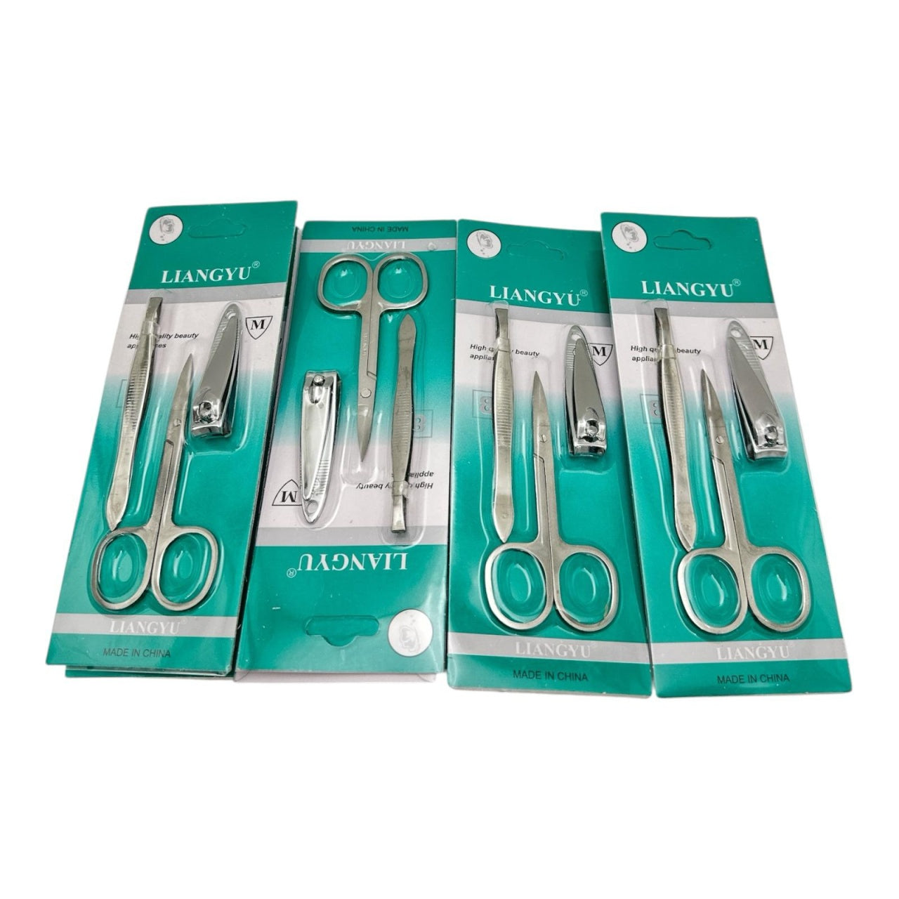 Set ingrijire manichiura inox Liangyu, calitate superioara, 3 piese , Kit complet,