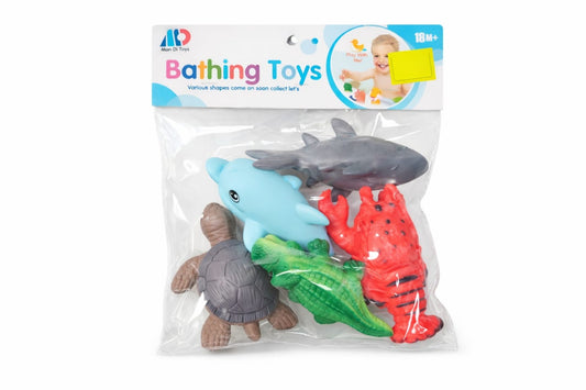 Set jucarii baie animale marine 5 piese, jucarie baie bebe copii 18 luni+