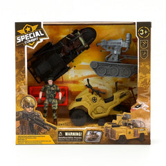 Set Jucarii Militari Special Combat 27x23 cm , Vehicule, Soldat si Accesorii