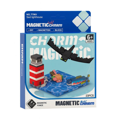 Set Magnetic Blocuri , Far si Creaturi, 23 Piese, 17 x 13 cm