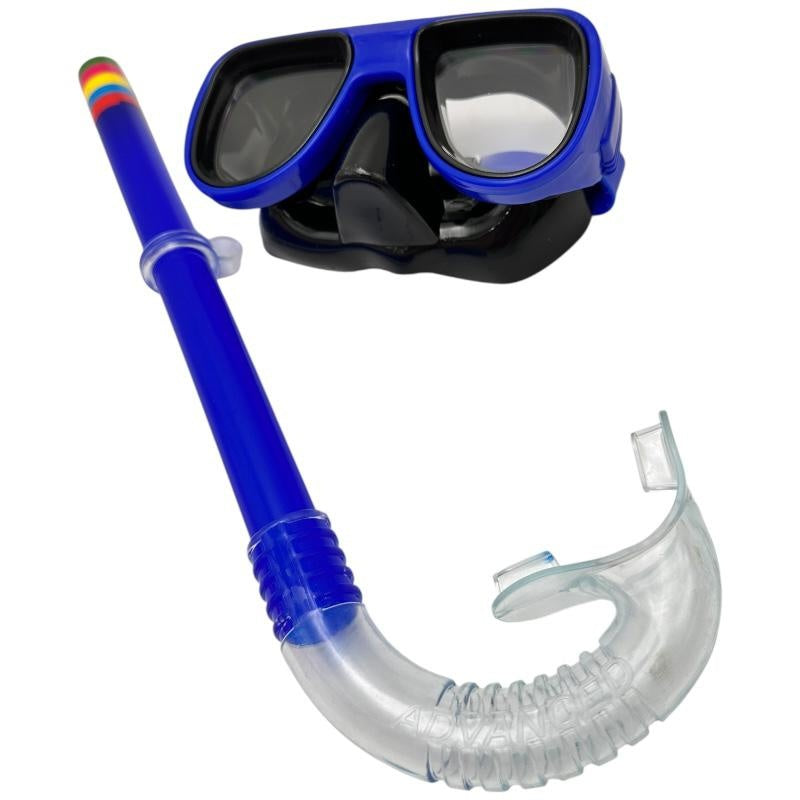 Set masca si tub respirator pentru copii , Snorkel si ochelari scufundari colorati , 30x10 cm tub, 15x6 cm ochelari , Jucarie piscina plaja ,