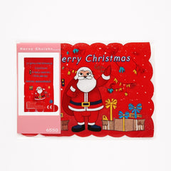 Set naproane Craciun Merry Christmas cu Mos Craciun , model festiv, 45x30 cm
