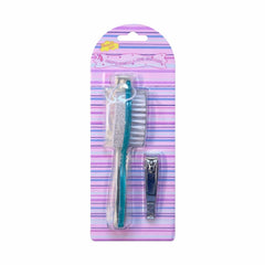 Set pentru pedichiură 4 în 1 cu perie pentru curățare