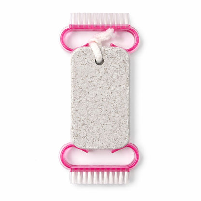 Set piatra ponce cu 2 periute pentru curatarea picioarelor, exfoliere si ingrijire talpi