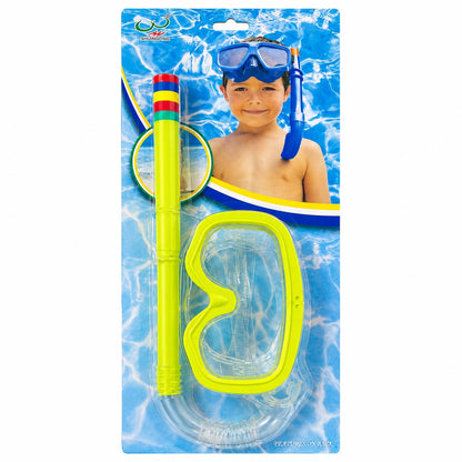 Set Snorkeling Galben pentru Copii – Mască și Tub pentru Înot și Scufundări