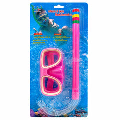 Set Snorkeling pentru Copii Roz – Mască și Tub Respirator pentru Înot și Scufundări