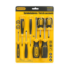 Set Surubelnite Bossram 10 Piese , Phillips + Slot, Maner Ergonomic, Uz Profesional