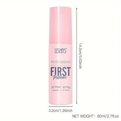 Spray Primer Hidratant USHAS First , Baza de Machiaj pentru Hidratare si Fixare, 80ml