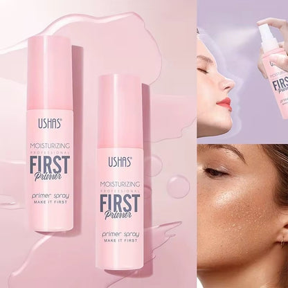 Spray Primer Hidratant USHAS First , Baza de Machiaj pentru Hidratare si Fixare, 80ml
