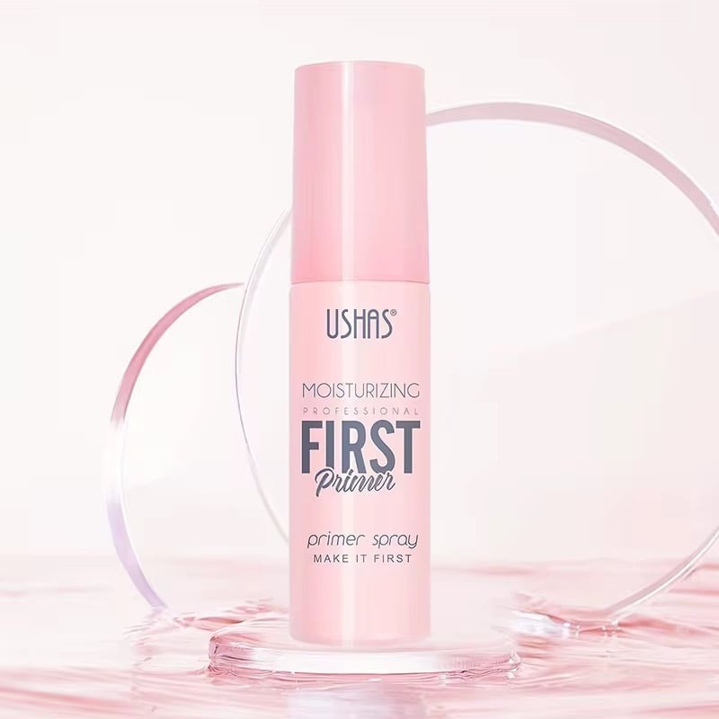 Spray Primer Hidratant USHAS First , Baza de Machiaj pentru Hidratare si Fixare, 80ml