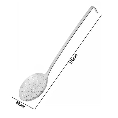Spumiera bucatarie din otel inoxidabil 37 cm, lingura perforata pentru scurgere alimente