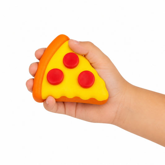 Squishy Antistres in forma de Pizza pentru Copii – Jucărie Moale și Elastică