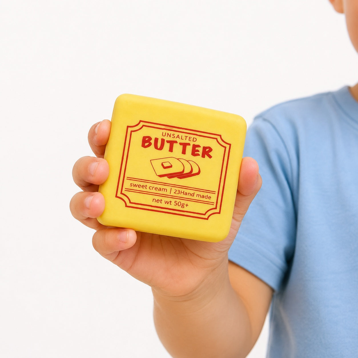 Squishy Butter Slow Rising 7x7 cm – Jucărie Antistres Moale și Relaxantă pentru Copii