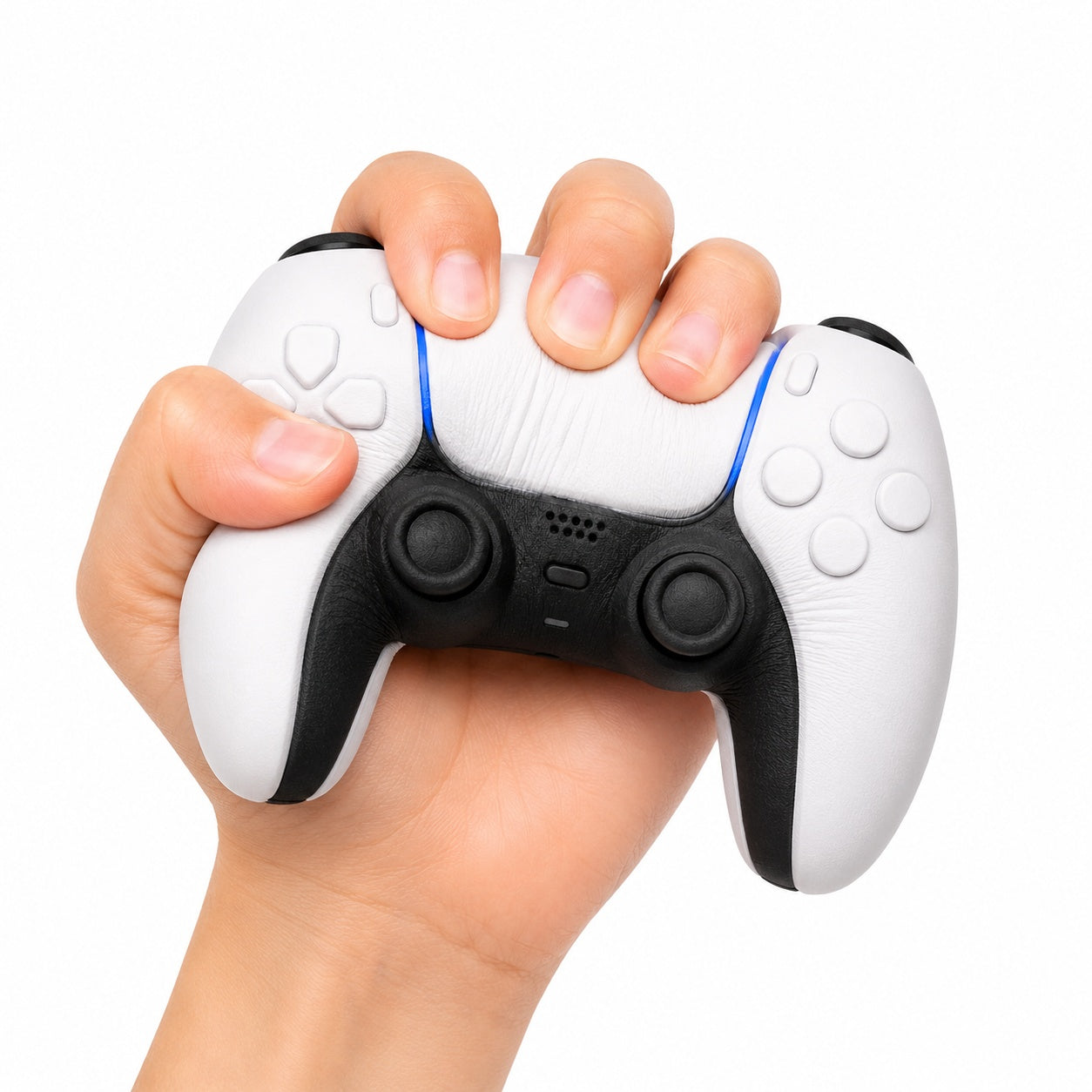 Squishy Controller Alb Antistres, 15 cm – Jucării Soft Slow Rising pentru Copii și Gameri