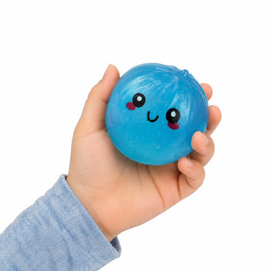 Squishy Dumpling Antistres 8,5 cm în Cutie Tip Bambus – Jucărie Moale pentru Copii, Model Aleatoriu
