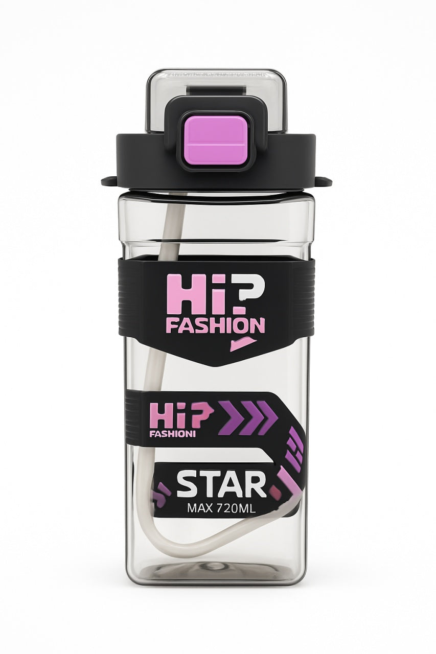 Sticla Sport HiP Fashion 650ml , Model Premium cu Bretea si Etichete Interschimbabile