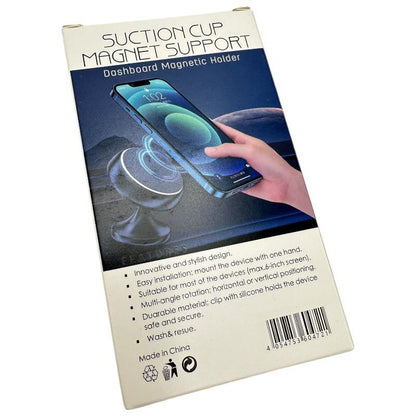 Suport auto magnetic universal pentru telefon, cu prindere sigura si rotatie 360 grade, compatibil cu orice smartphone,