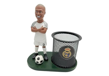 Suport Pixuri cu Fotbalist , Organizator Original pentru Birou, 17cm, Calitate Superioara,