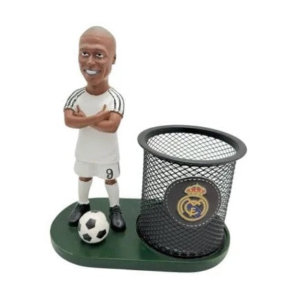 Suport Pixuri cu Fotbalist , Organizator Original pentru Birou, 17cm, Calitate Superioara,