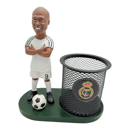 Suport Pixuri cu Fotbalist , Organizator Original pentru Birou, 17cm, Calitate Superioara,