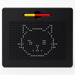Tabla Magnetica MagPad , Jucarie Educationala, 32x26 cm, 714 bile magnetice