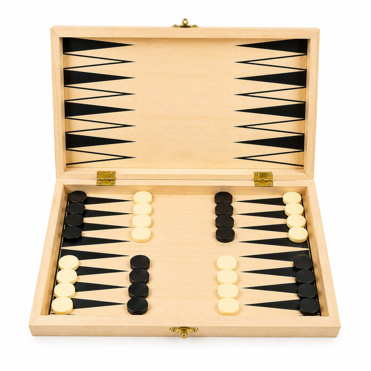 Tabla sah si table din lemn 29cm, set 2 in 1, piese incluse, joc clasic