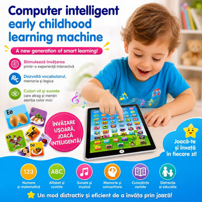 Tabletă Educativă Interactivă pentru Copii – Jucărie de Învățare cu Ecran Tactil, Litere, Cifre, Cuvinte