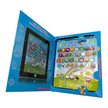 Tableta interactiva pentru invatarea limbii engleze , 25x19 cm, educativa pentru copii,