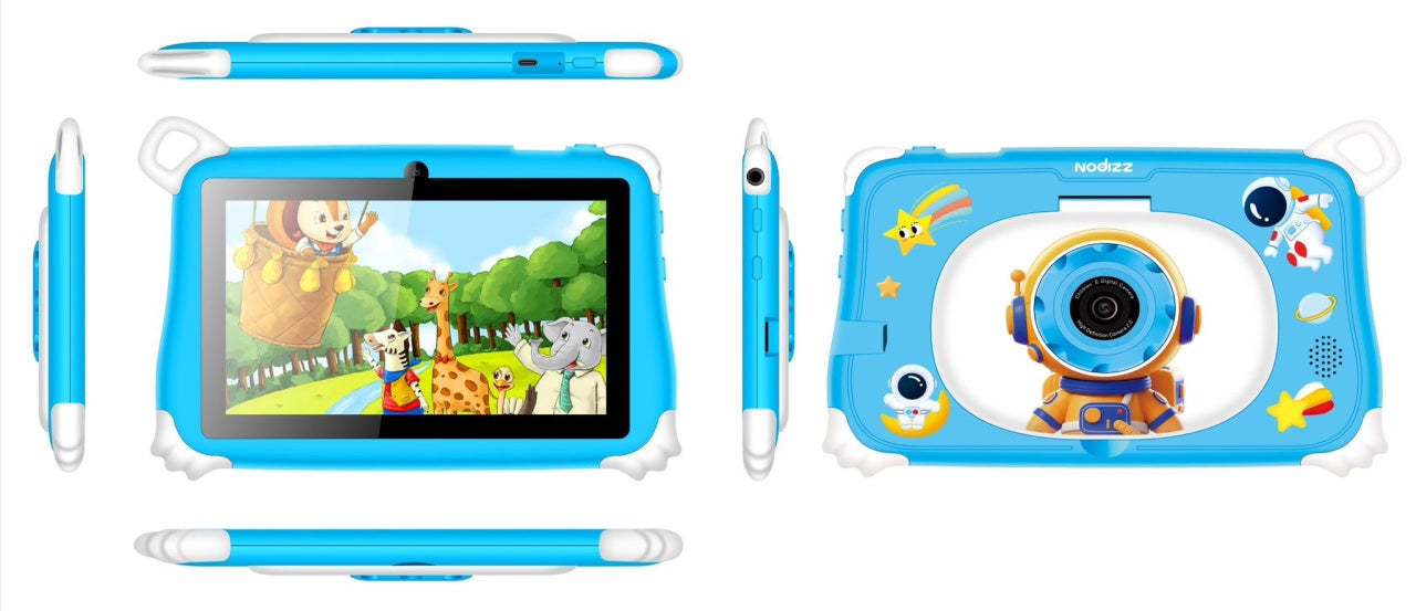 Tableta pentru Copii 7 Inch Android 15 Npad 711, 4GB RAM, 128GB, Camera Duala, Albastru