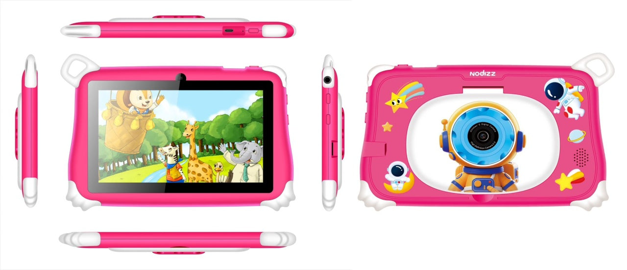Tableta pentru Copii 7 Inch Android 15 Npad 711, 4GB RAM, 128GB, Camera Duala, Roz