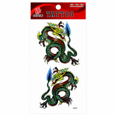 Tatuaj Temporar Semipermanent Dragon Chinezesc Multicolor – 18 cm, Rezistent la Apă