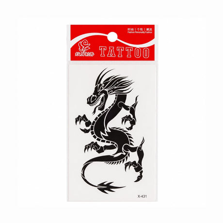 Tatuaj Temporar Semipermanent Dragon Tribal 10 cm