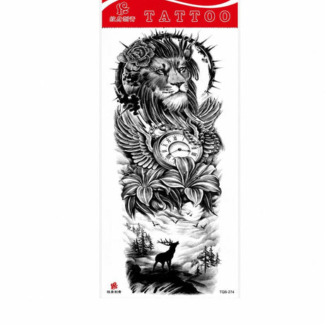 Tatuaj Temporar Semipermanent Leu Regal – 45 cm