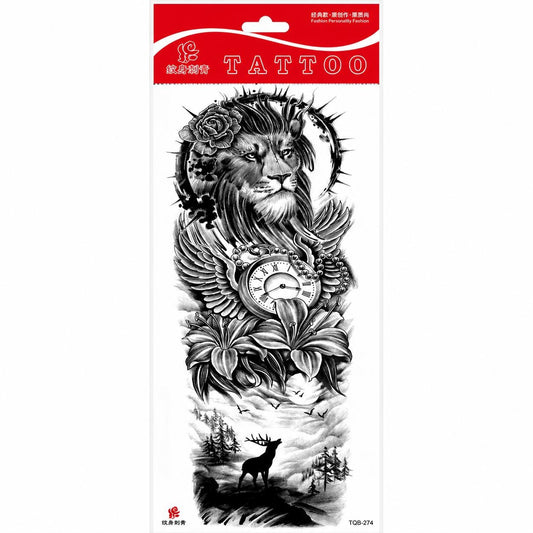 Tatuaj Temporar Semipermanent Leu Regal – 45 cm