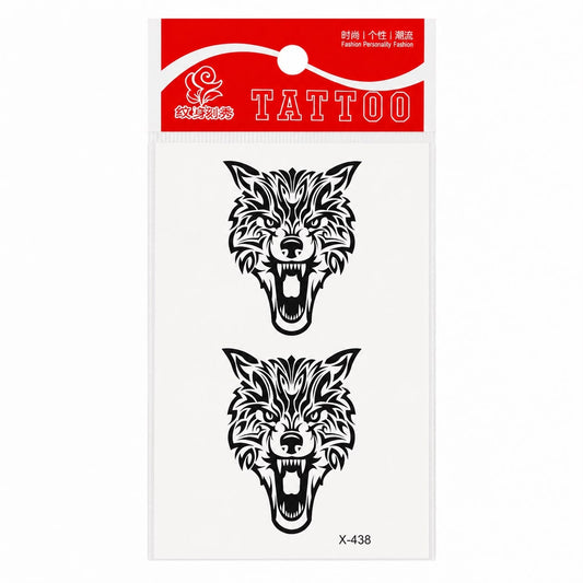 Tatuaj Temporar Semipermanent Lup Tribal 10 cm