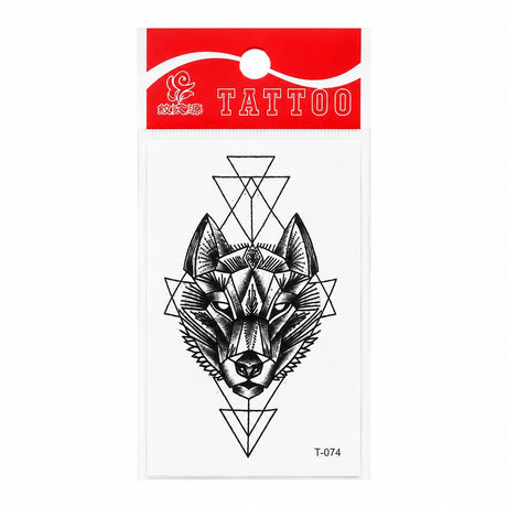 Tatuaj Temporar Semipermanent Lup Tribal – 10 cm